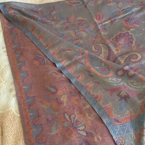 Colorful Paisley Patterned Scarf
